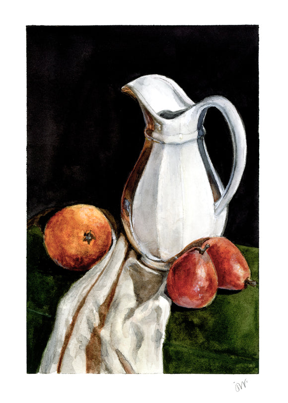 The Still Collection: Water Jug and Fruit Original