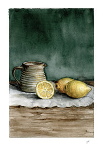 The Still Collection: Stoneware and Lemons Original