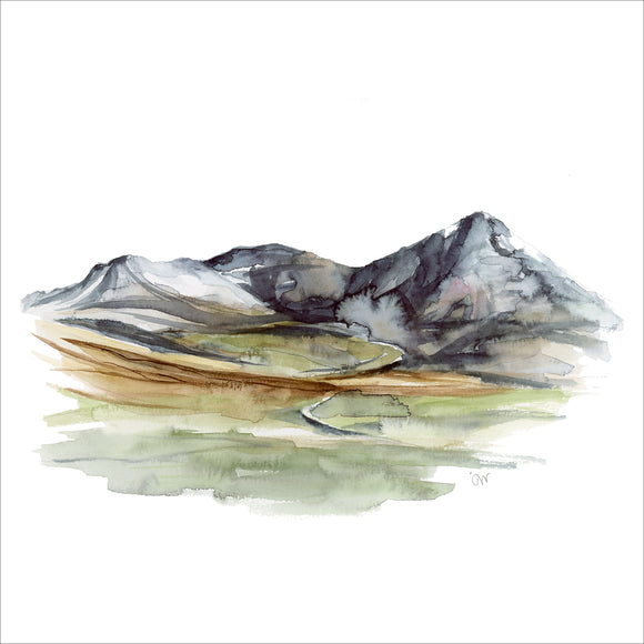 Print - A Prairie Mountain