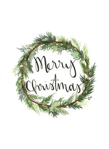 Print - Christmas Wreath 2
