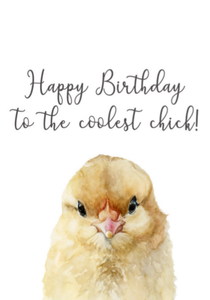 Card - Birthday Chick