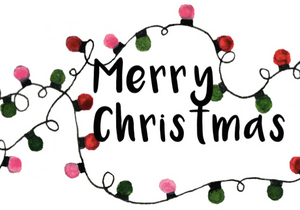 Card - Merry Christmas Lights