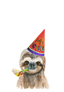 Card - Baby Sloth Happy Birthday